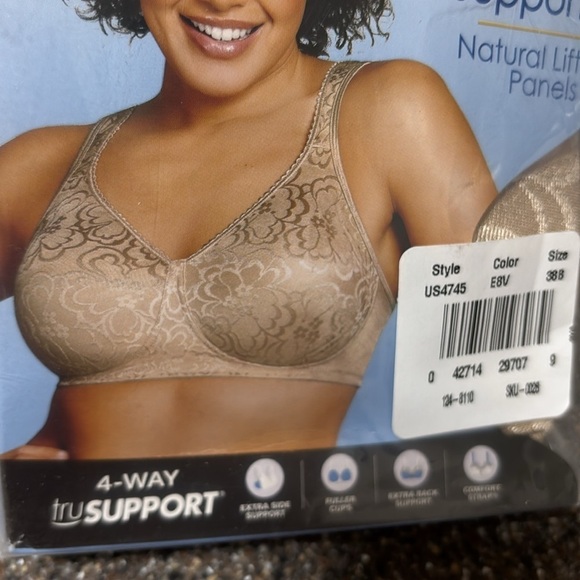 NIP Playtex 38 B 18 Hour Ultimate Lift & Support Wireless Full Coverage BRA - Picture 4 of 8